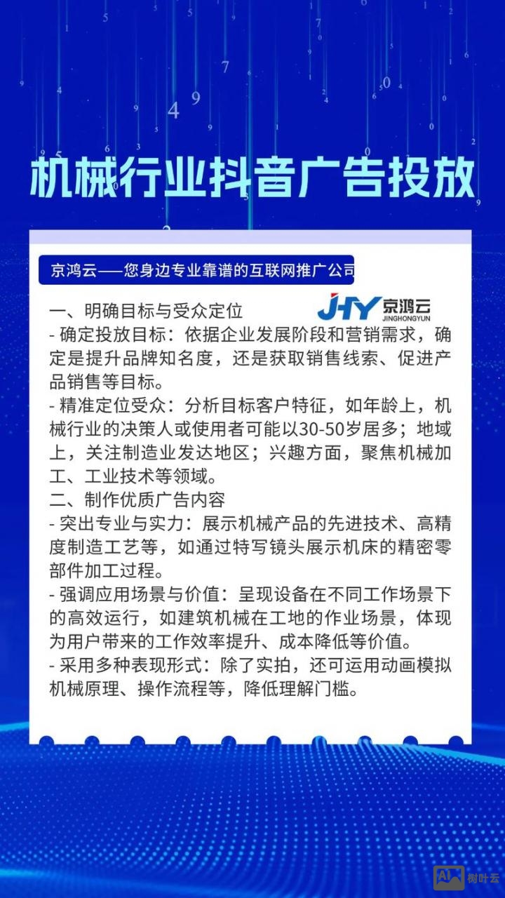 如何推广机械型的网站