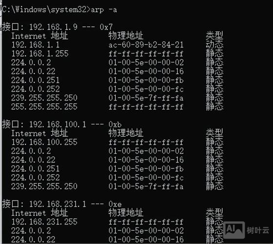 cmd命令查看路由