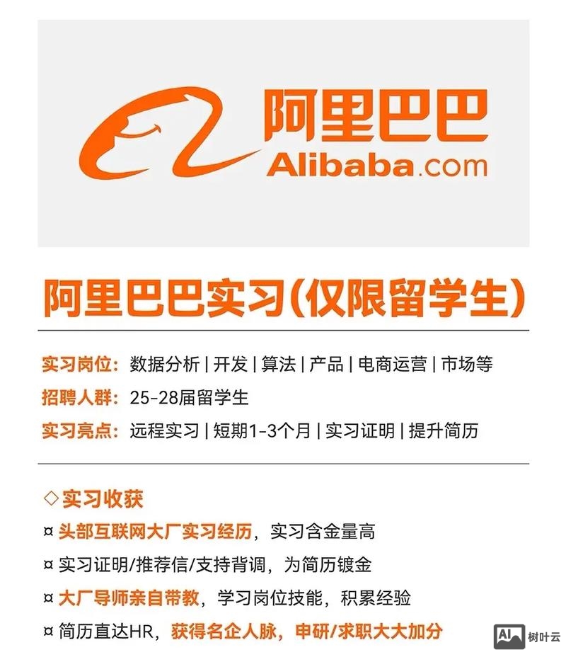 阿里巴巴校园招聘内推