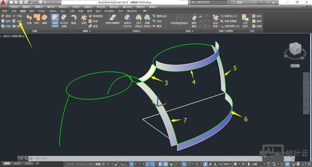 cad边界曲面命令
