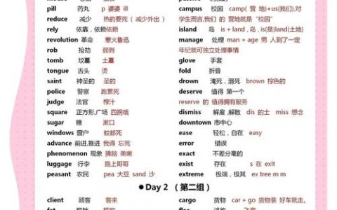 如何快速高效背单词词语？