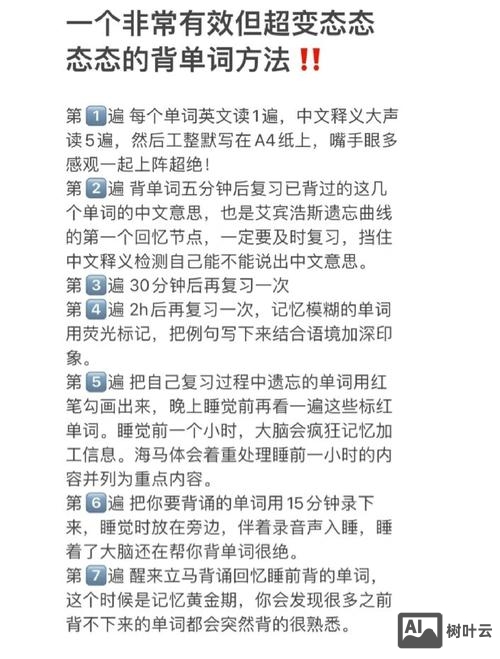 如何快速背单词词语