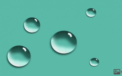 PS如何制作逼真液体水滴？