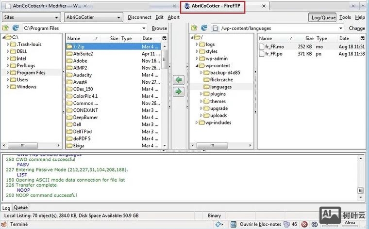 ftp 复制文件命令