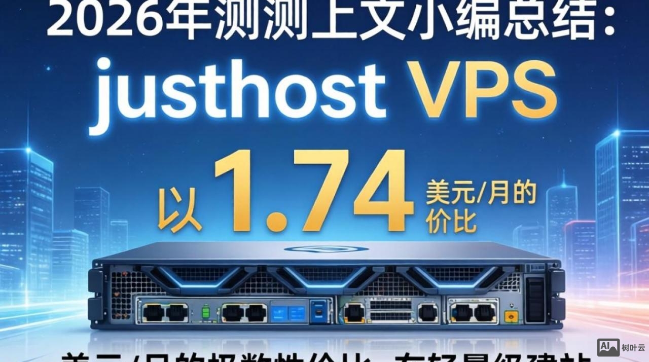 justhostVPS测评：1.74美元/月实测数据与性能表现