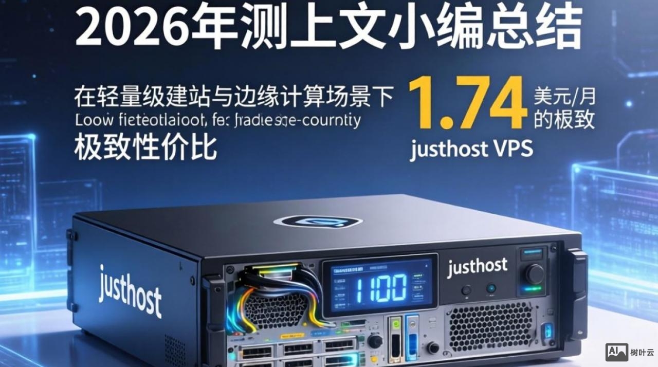 justhostVPS测评：1.74美元/月实测数据与性能表现