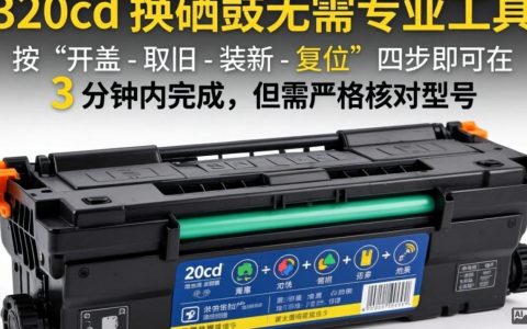 9020cdn换硒鼓教程，9020cdn打印机换硒鼓怎么换