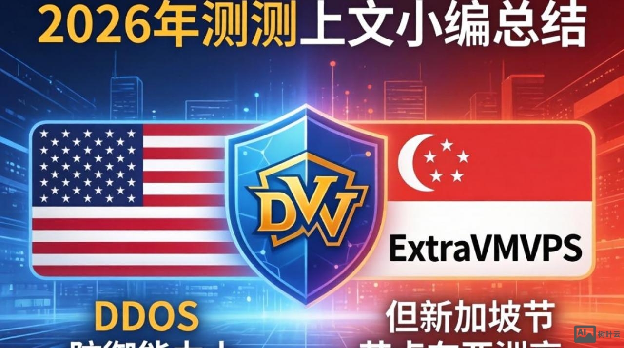 美国、新加坡ExtraVMVPS测评：高防实测体验