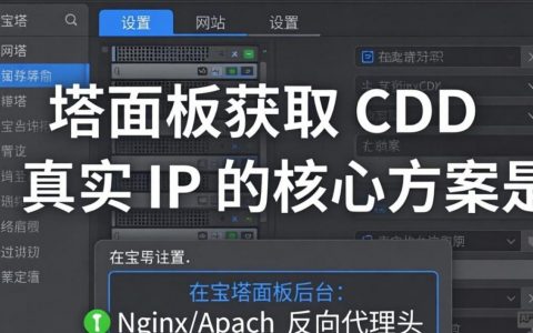 宝塔cdn获取真实ip，宝塔面板配置cdn后如何获取用户真实ip