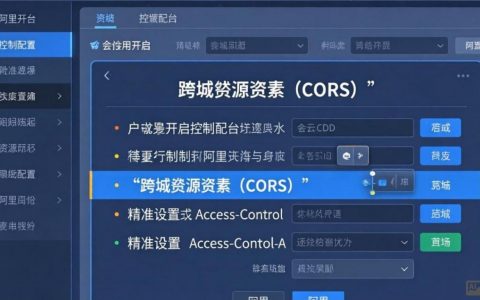 阿里云cdn跨域报错怎么办，阿里云cdn跨域配置