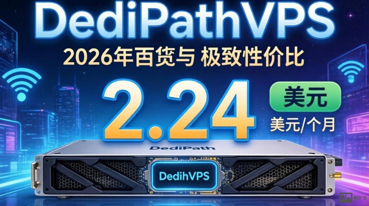 DediPathVPS测评：2.24美元/月实测数据与性能表现