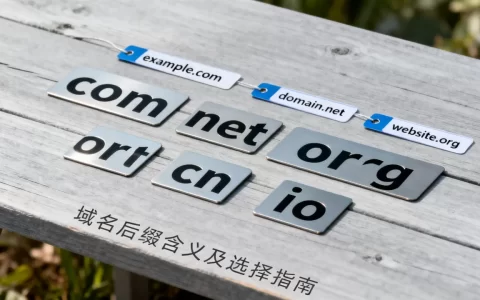 跟域名有关的英文字母有哪些？域名后缀含义及选择指南