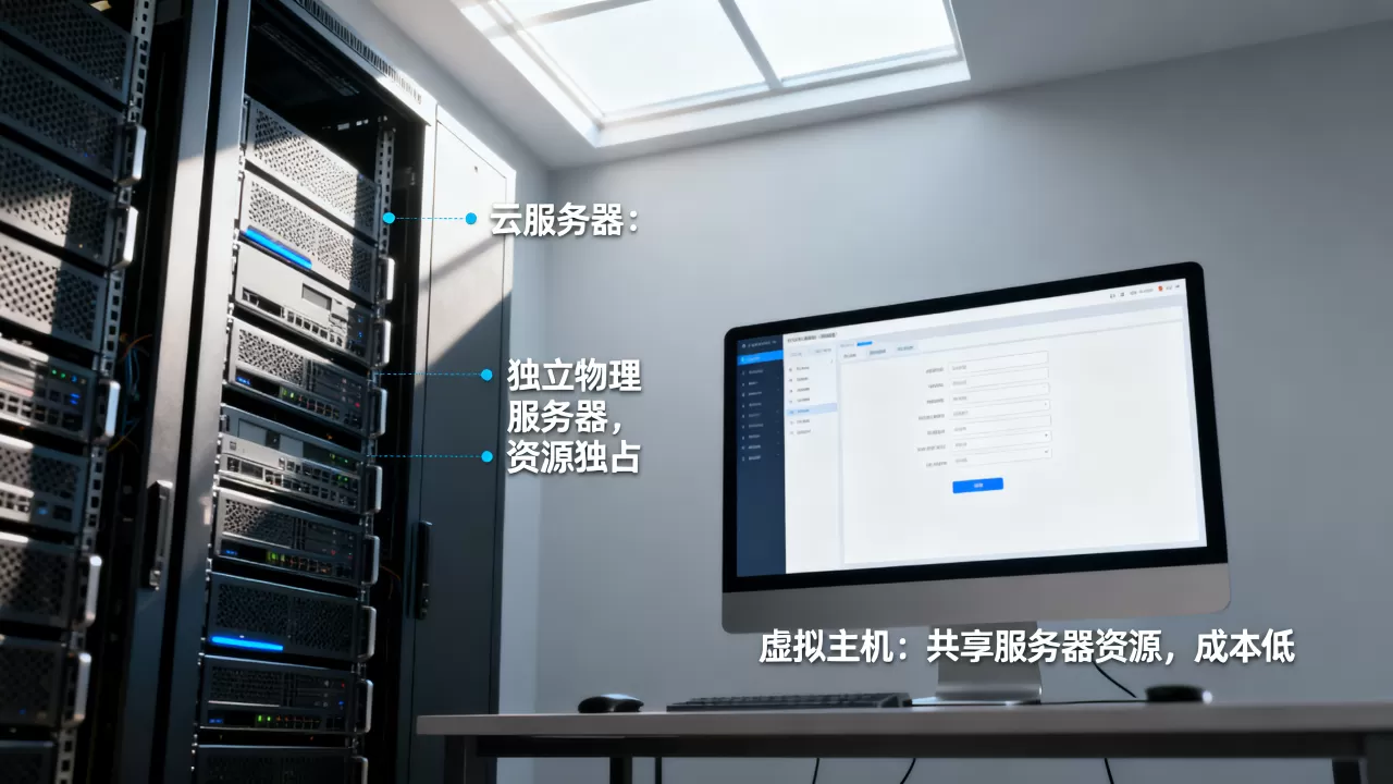 云服务器和虚拟主机的区别是什么,云服务器和虚拟主机怎么选