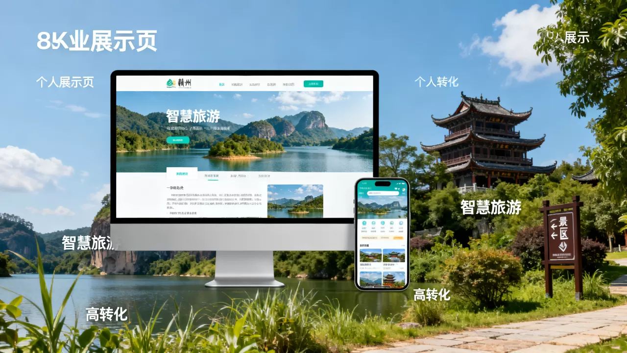 赣州智慧旅游个人展示页怎么做?如何打造高转化景区官网 赣州智慧旅游个人展示页怎么做?如何打造高转化景区官网