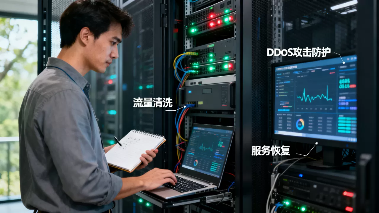 服务器被DDoS攻击打停机该怎么解决，如何快速恢复服务