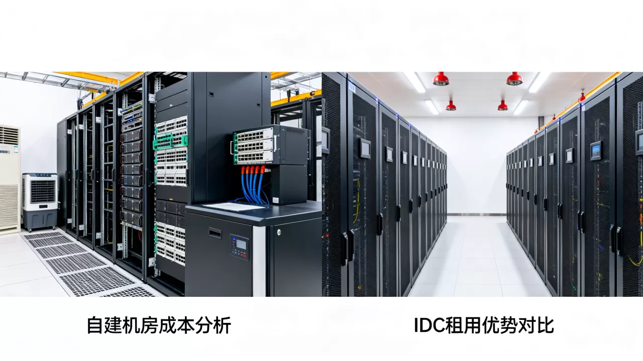 自建机房和租用IDC服务器哪个更划算，怎么选？