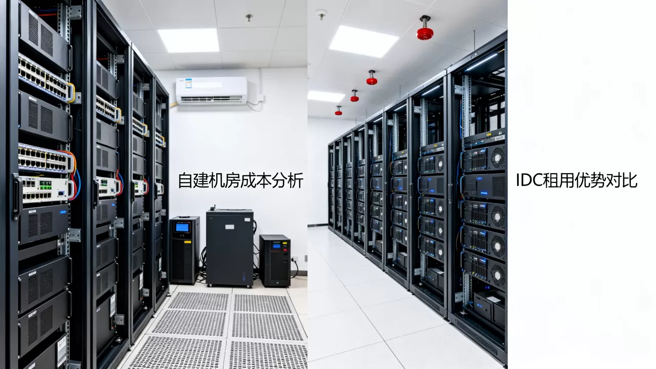 自建机房和租用IDC服务器哪个更划算，怎么选？