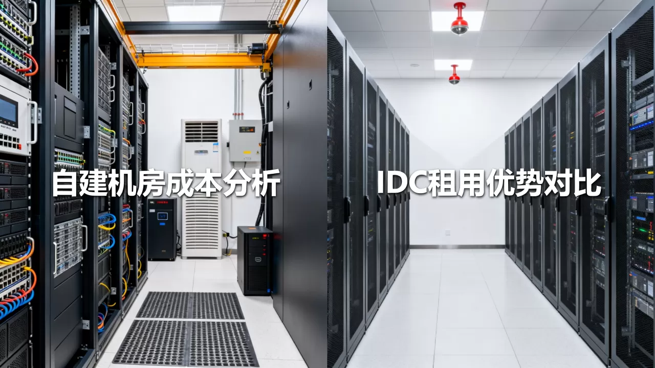 自建机房和租用IDC服务器哪个更划算，怎么选？