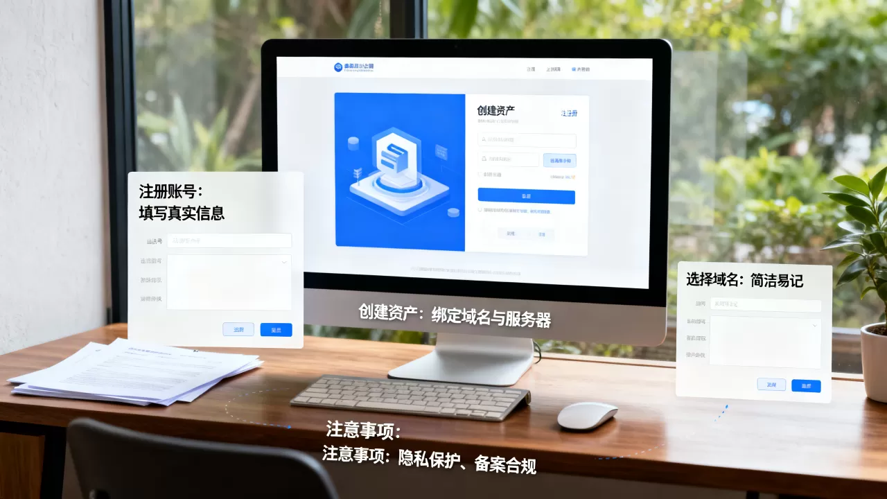 建网站注册与创建网站资产如何操作?,需要注意什么? 建网站注册与创建网站资产如何操作?,需要注意什么?