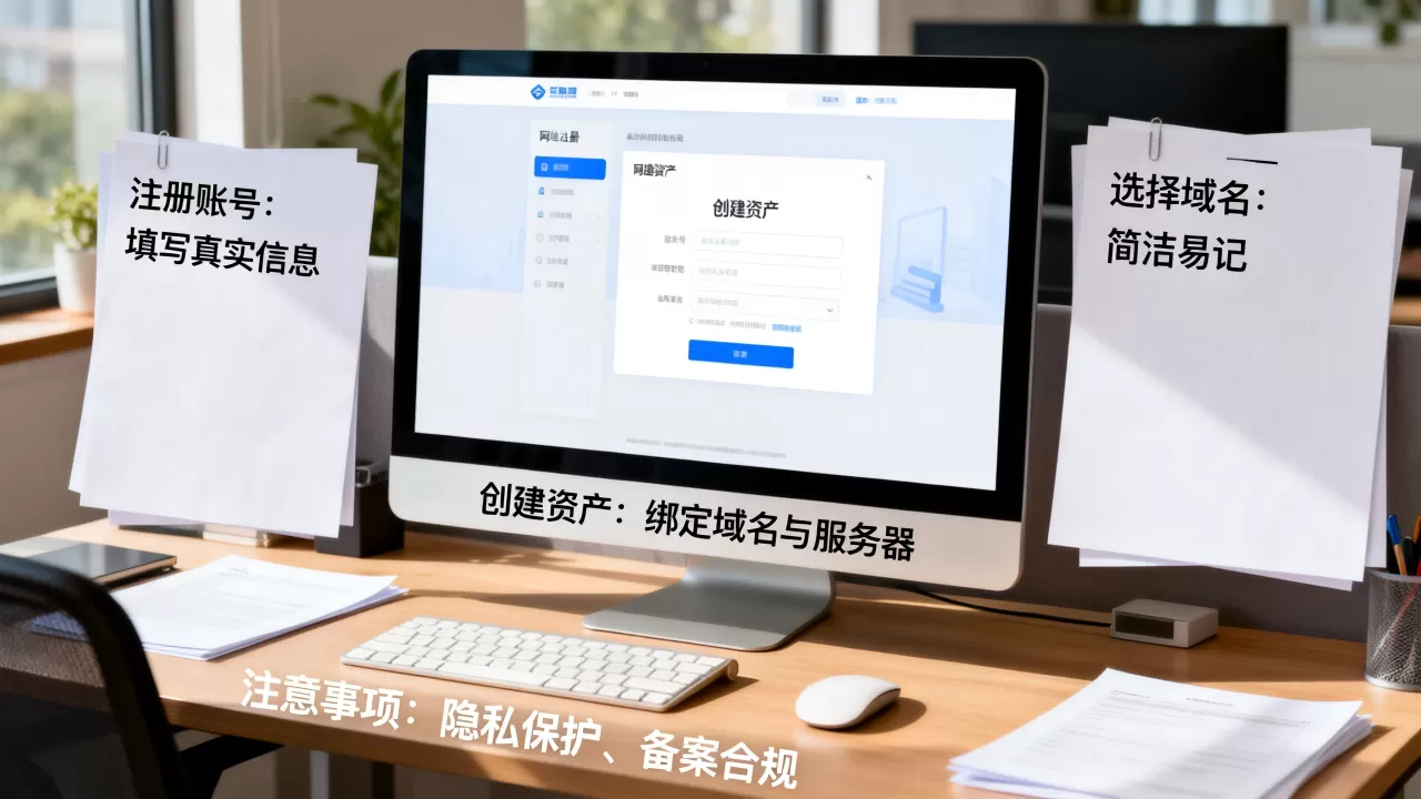 建网站注册与创建网站资产如何操作?,需要注意什么? 建网站注册与创建网站资产如何操作?,需要注意什么?