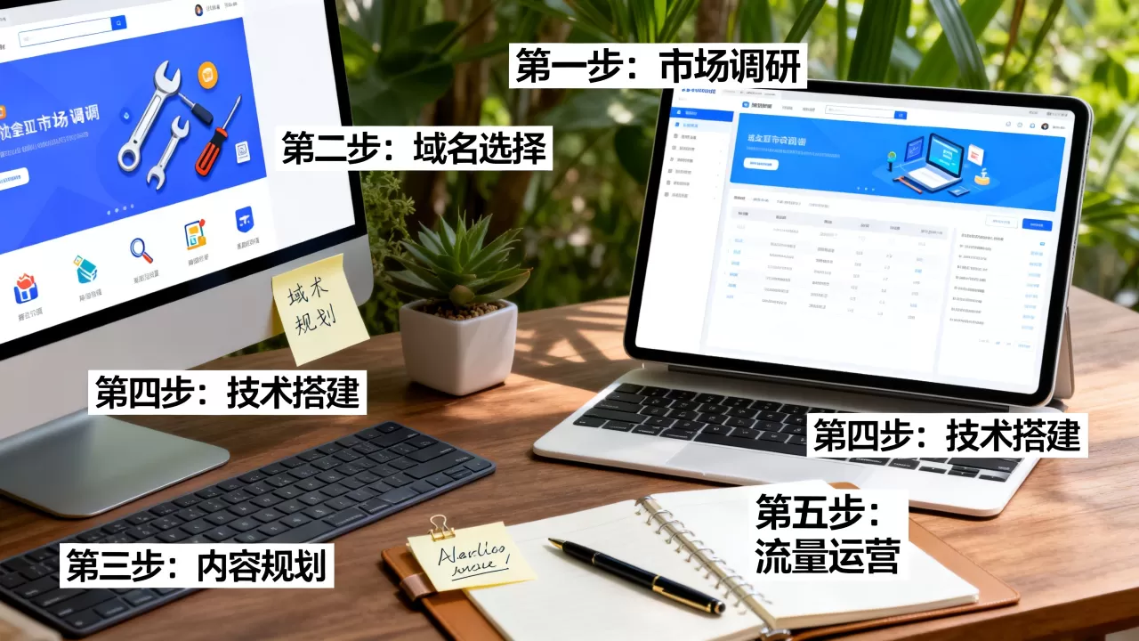 建网站怎么年赚并创建网站资产？，有哪些步骤？